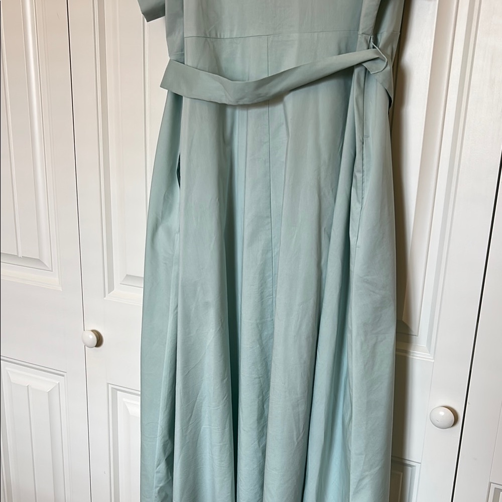 Elegant Pale green Shirt Dress - Picture 5 of 7